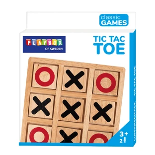 Деревянная развивающая игра Х и О, 3 года+, Playbox