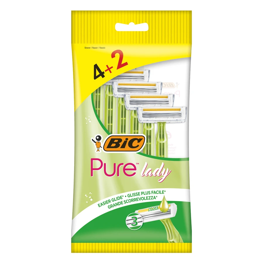 BIC Pure3 Lady, бритва для жінок, 6 штук: ціни та характеристики