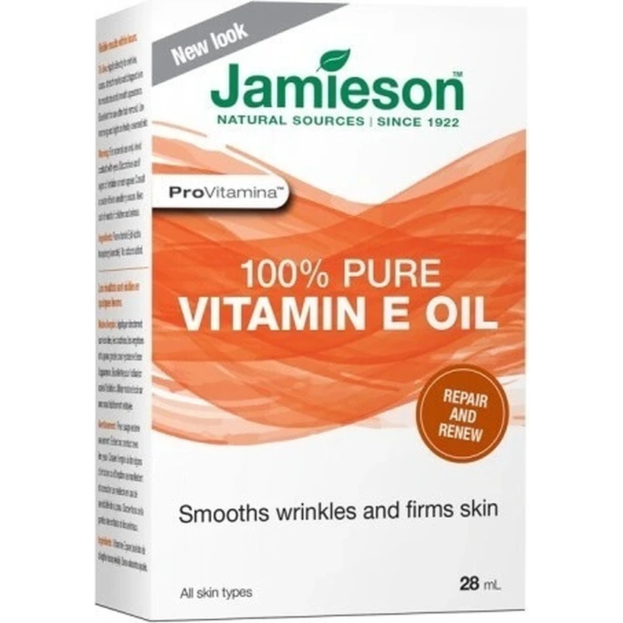 JAMIESON ProVitamina 100% чистий вітамін Е олія 1×28 мл, олія проти ознак старіння: ціни та характеристики