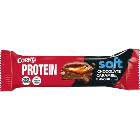 Протеїновий шоколадно-карамельний батончик Corny Protein SOFT 45 г: ціни та характеристики