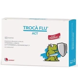 Troca Flu Act, Диетическая добавка на основе витамина С, цинка, лактоферина и наоксацина P, 10 пакетиков
