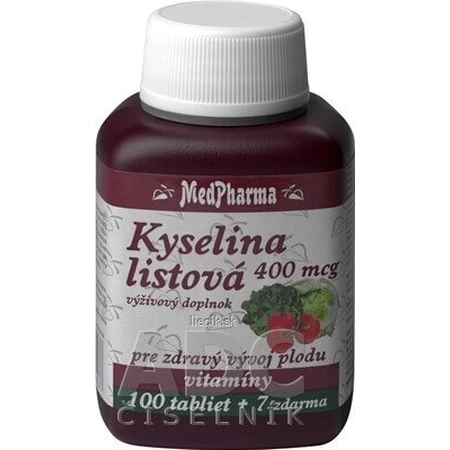 MedPharma ФОЛІЄВА КИСЛОТА 400 мкг 1×107 тбл, ФОЛІЄВА КИСЛОТА: ціни та характеристики