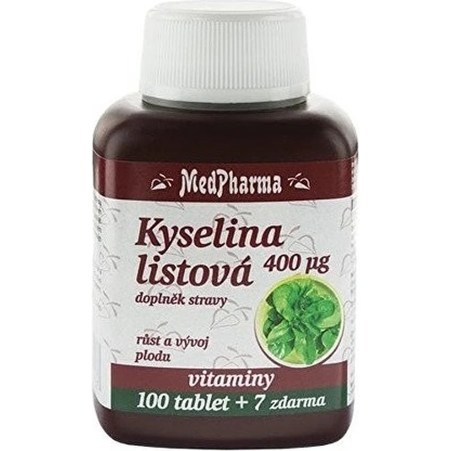 MedPharma ФОЛІЄВА КИСЛОТА 400 мкг 1×107 тбл, ФОЛІЄВА КИСЛОТА: ціни та характеристики