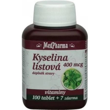 MedPharma ФОЛІЄВА КИСЛОТА 400 мкг 1×107 тбл, ФОЛІЄВА КИСЛОТА: ціни та характеристики