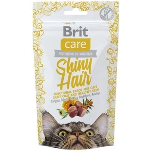 Brit Care лакомство для кошек блестящая шерсть 50 г