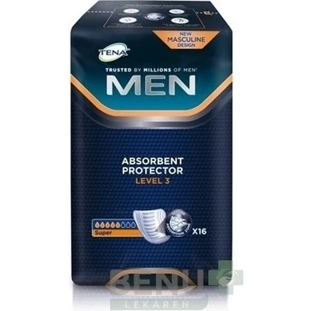 TENA Men Level 3 1×16 шт, прокладки від нетримання сечі для чоловіків: ціни та характеристики