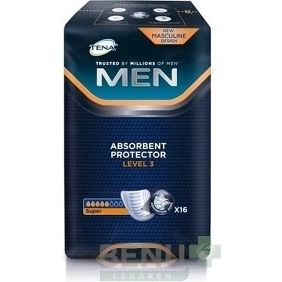 TENA Men Level 3 1×16 шт, прокладки від нетримання сечі для чоловіків: ціни та характеристики