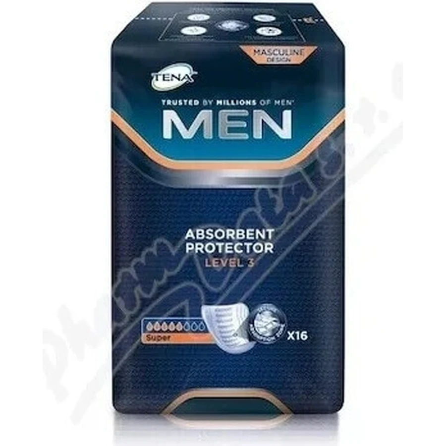 TENA Men Level 3 1×16 шт, прокладки від нетримання сечі для чоловіків: ціни та характеристики