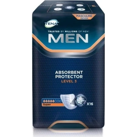 TENA Men Level 3 1×16 шт, прокладки від нетримання сечі для чоловіків: ціни та характеристики