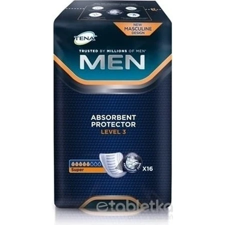 TENA Men Level 3 1×16 шт, прокладки від нетримання сечі для чоловіків: ціни та характеристики