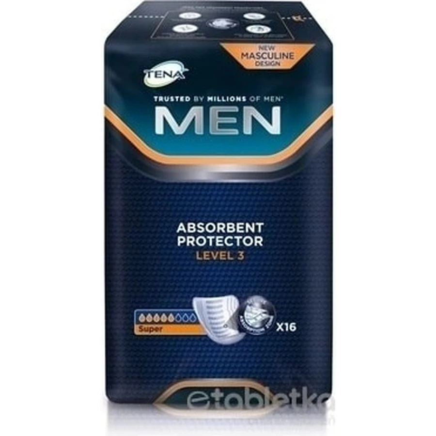 TENA Men Level 3 1×16 шт, прокладки від нетримання сечі для чоловіків: ціни та характеристики
