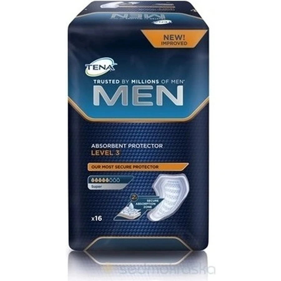 TENA Men Level 3 1×16 шт, прокладки від нетримання сечі для чоловіків: ціни та характеристики