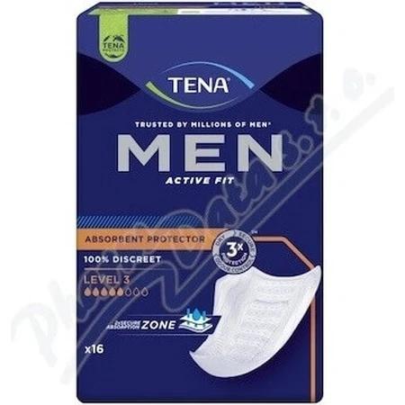 TENA Men Level 3 1×16 шт, прокладки від нетримання сечі для чоловіків: ціни та характеристики