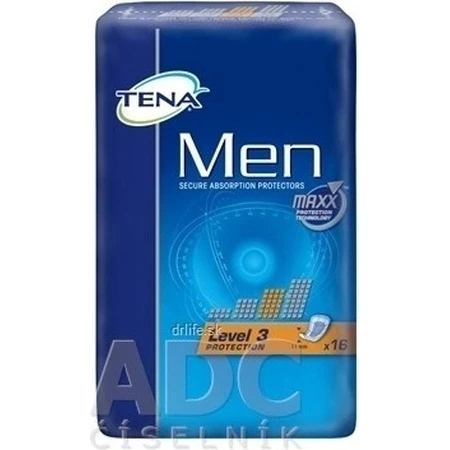TENA Men Level 3 1×16 шт, прокладки від нетримання сечі для чоловіків: ціни та характеристики