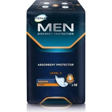 TENA Men Level 3 1×16 шт, прокладки від нетримання сечі для чоловіків: ціни та характеристики