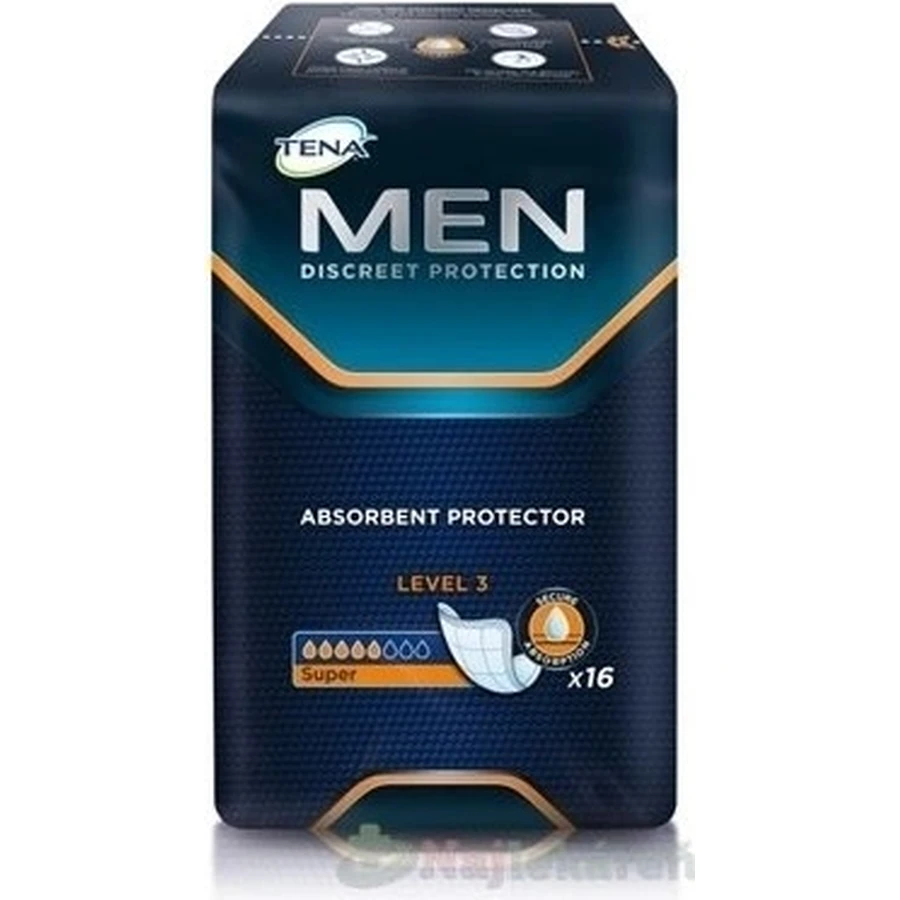 TENA Men Level 3 1×16 шт, прокладки від нетримання сечі для чоловіків: ціни та характеристики