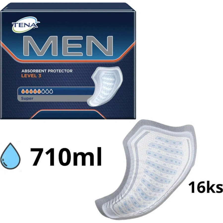 TENA Men Level 3 1×16 шт, прокладки від нетримання сечі для чоловіків: ціни та характеристики