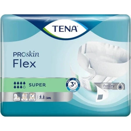 TENA Flex Super S 1×30 шт, трусы от недержания с быстросъемным поясом: цены и характеристики