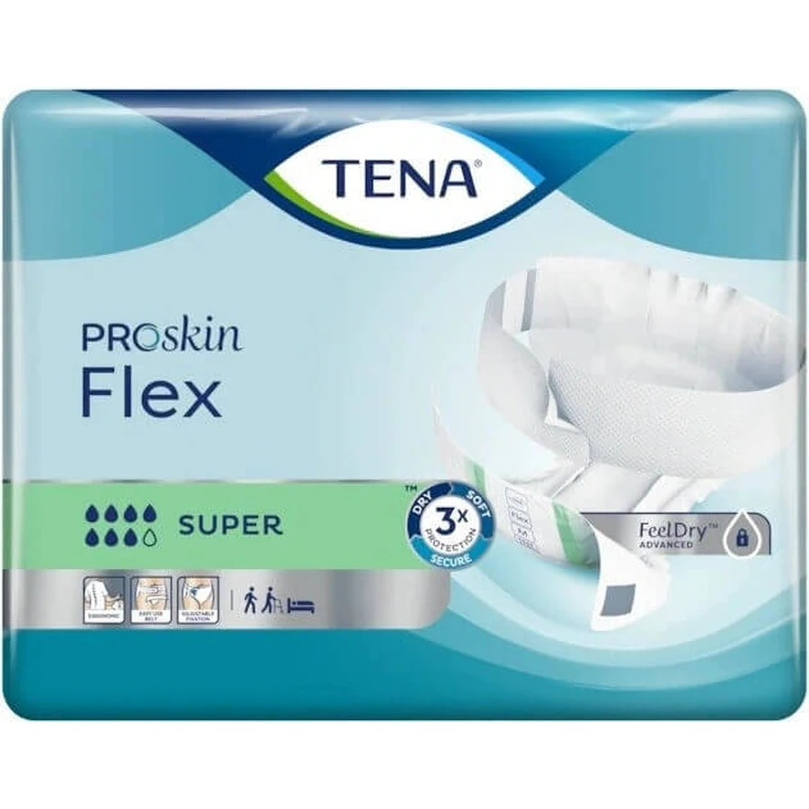 TENA Flex Super S 1×30 шт, трусы от недержания с быстросъемным поясом: цены и характеристики