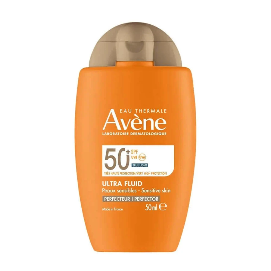Avene Ultra Fluid Perfector, сонцезахисний крем для обличчя, для світлої шкіри, SPF 50+, 50 мл: ціни та характеристики