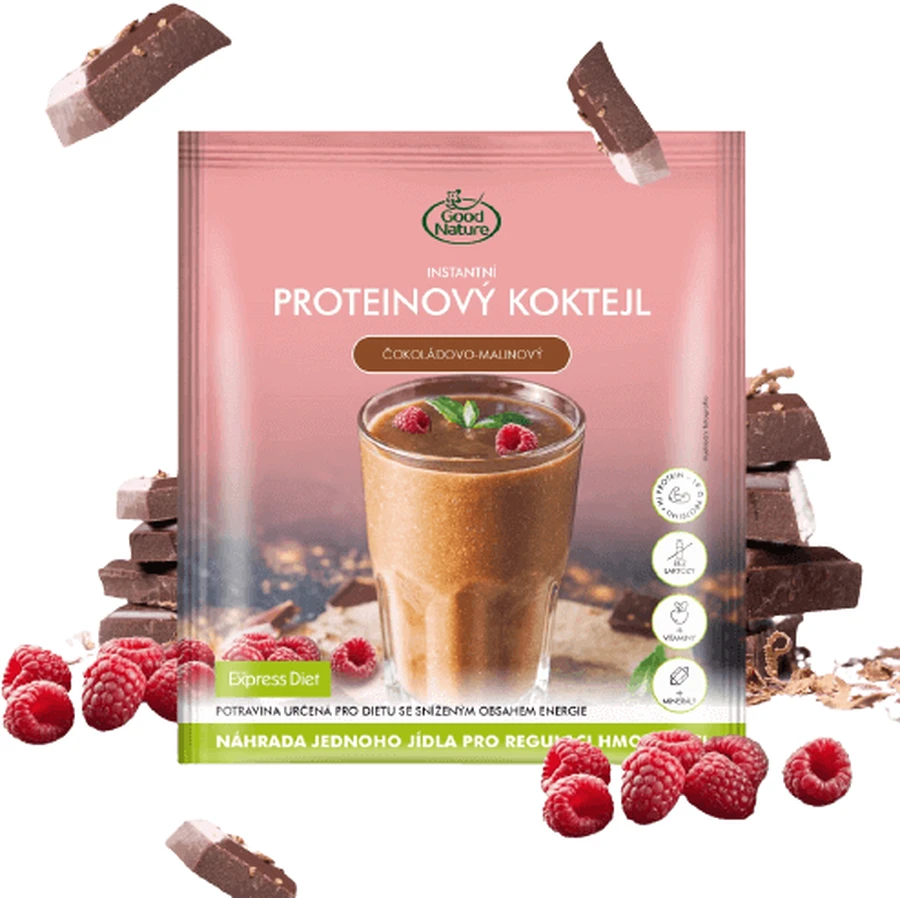 Протеїновий коктейль Express Diet шоколадно-малиновий 60 г: ціни та характеристики
