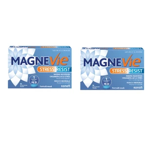 МагнеВі Стрес Резист Sanofi MagneVie Stress Resist, таблетки, вкриті плівковою оболонкою, 2 х 30 шт. 