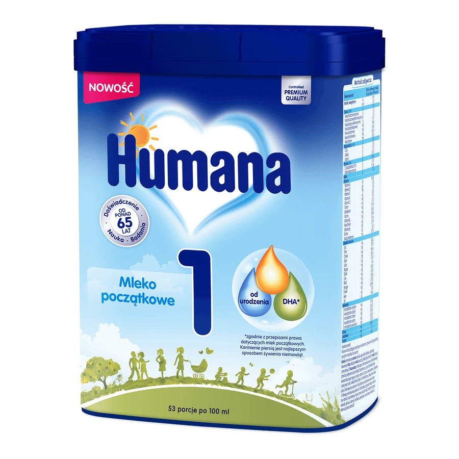 Сухая молочная смесь Humana 1 для детей с рождения, 750 г: цены и характеристики