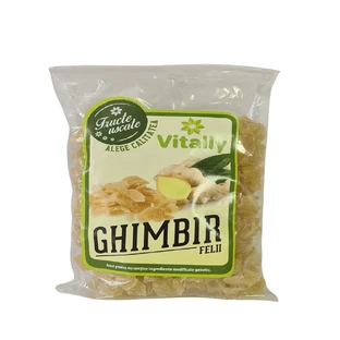 Імбир, скибочки, 250 г, Vitally