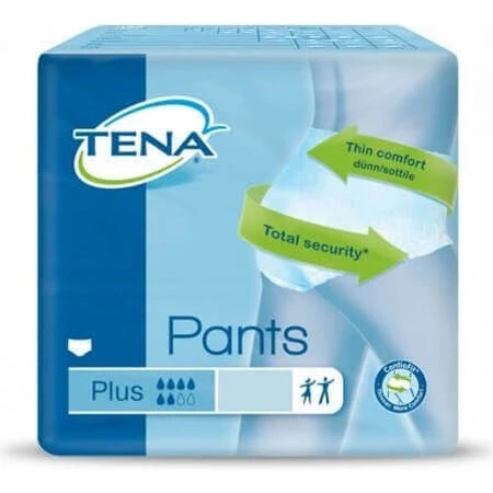 TENA PANTS PLUS EXTRA LARGE 1×12 шт, эластичные впитывающие трусики, 1440 мл, обхват бедер 120-160 см: цены и характеристики