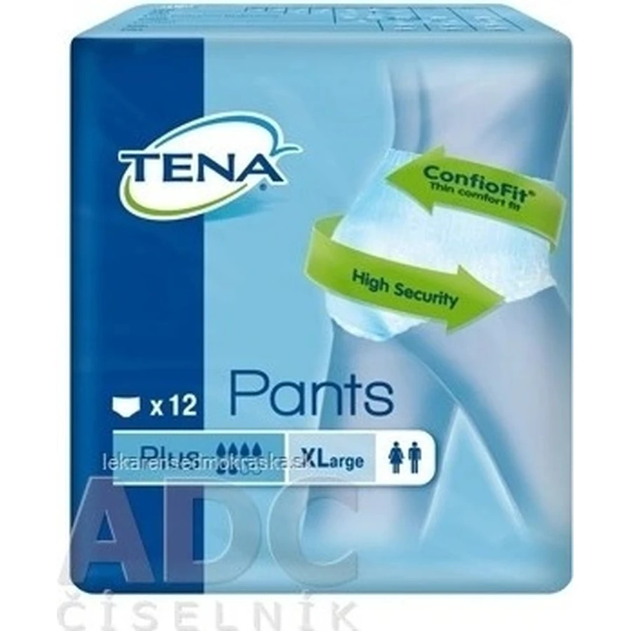 TENA PANTS PLUS EXTRA LARGE 1×12 шт, эластичные впитывающие трусики, 1440 мл, обхват бедер 120-160 см: цены и характеристики