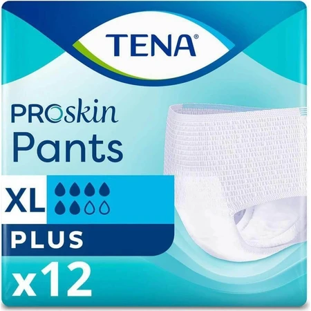 TENA PANTS PLUS EXTRA LARGE 1×12 шт, эластичные впитывающие трусики, 1440 мл, обхват бедер 120-160 см: цены и характеристики