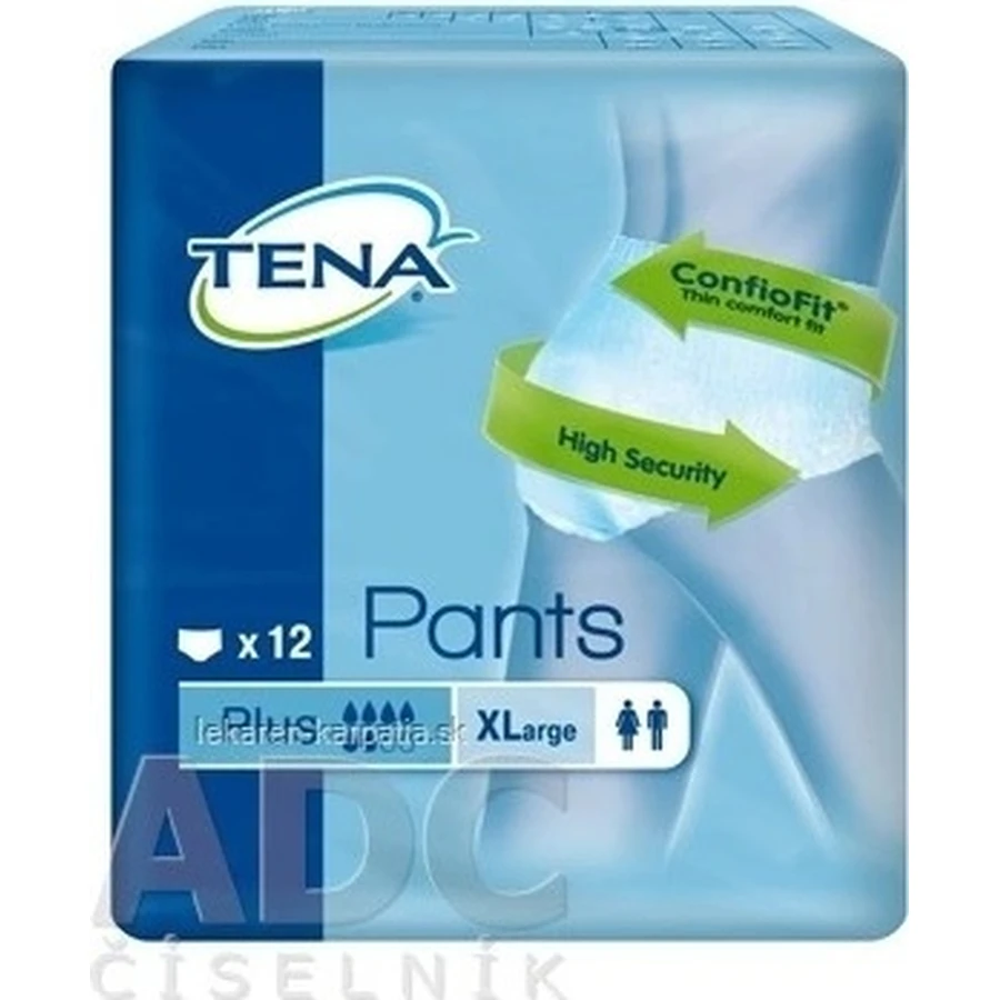 TENA PANTS PLUS EXTRA LARGE 1×12 шт, эластичные впитывающие трусики, 1440 мл, обхват бедер 120-160 см: цены и характеристики