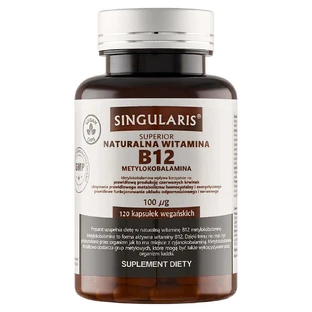 Singularis Superior Natural Vitamin B12 Метилкобаламін 100 мг, 120 мікрокапсул