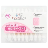 Bocioland, палички для вух з обмежувачем, 60 шт.