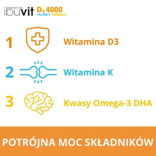 Ібувіт D3 4000 + К2МК-7 Омега, 30 капсул