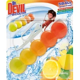 Dr. Devil Двухцветный освежитель для туалета с ароматом лимона, 1 шт.