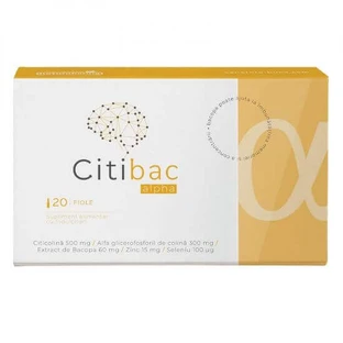 Ситибак Альфа, 20 флаконов для питья, Naturpharma