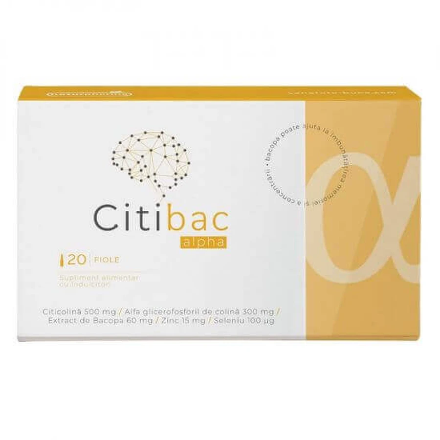Ситибак Альфа, 20 флаконов для питья, Naturpharma: цены и характеристики