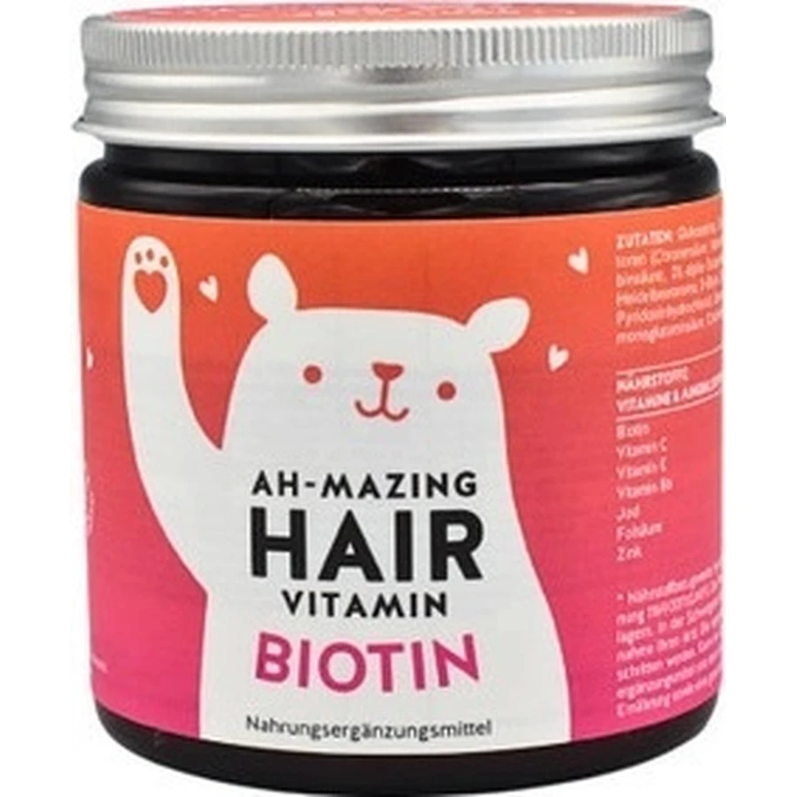 Комплекс Bears With Benefits Ah-Mazing Hair Vitamins Biotin 150 г, 60 жувальних цукерок: ціни та характеристики
