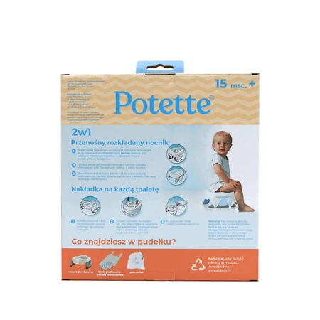 Potette Plus, сидіння для горщика 2-в-1, сіро-біле, 1 шт.: ціни та характеристики