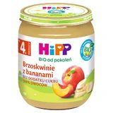 HiPP Owoce Bio, персики та банани, після 4 місяців, 125 г