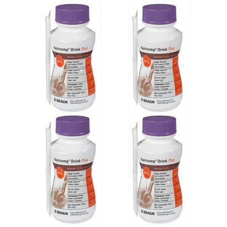 Nutricomp Drink Plus, шоколадный вкус, 4 x 200 мл ЗАГРЯЗНЕННАЯ УПАКОВКА: цены и характеристики