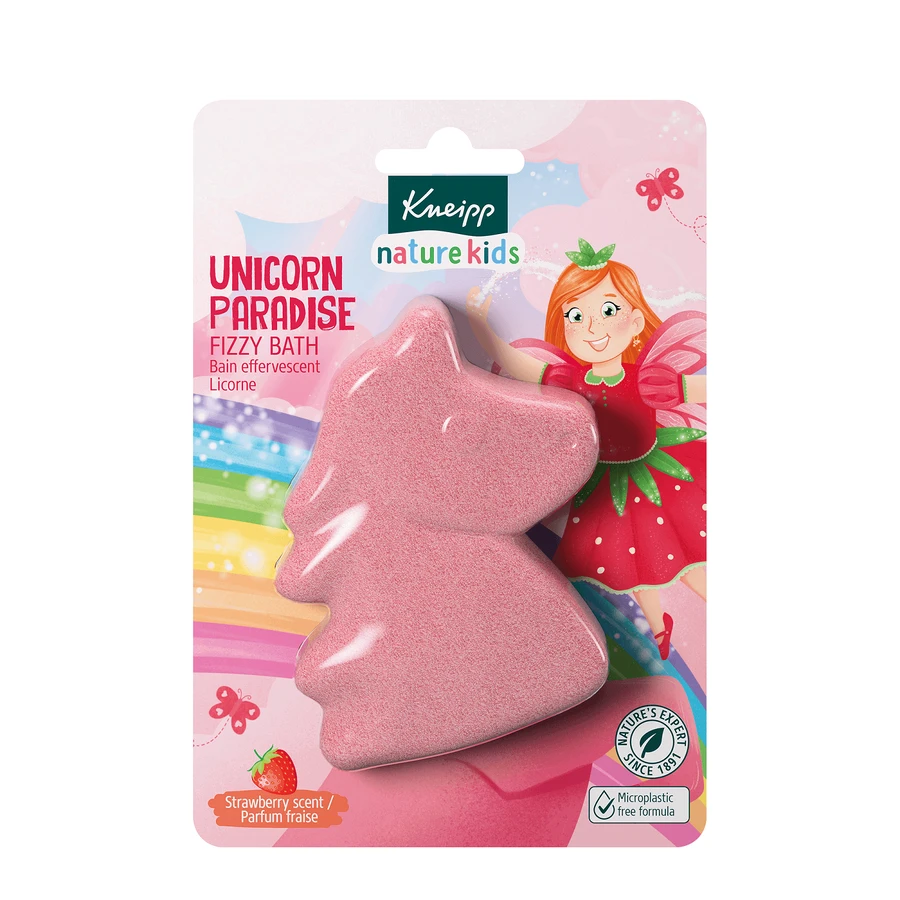 Kneipp Nature Kids Страна единорогов, детская шипучая фигурка для ванны, клубника, 85 г: цены и характеристики