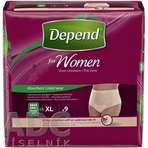 DEPEND SUPER XL для жінок 1×9 шт, еластичні трусики, обхват стегон 120-150 см: ціни та характеристики