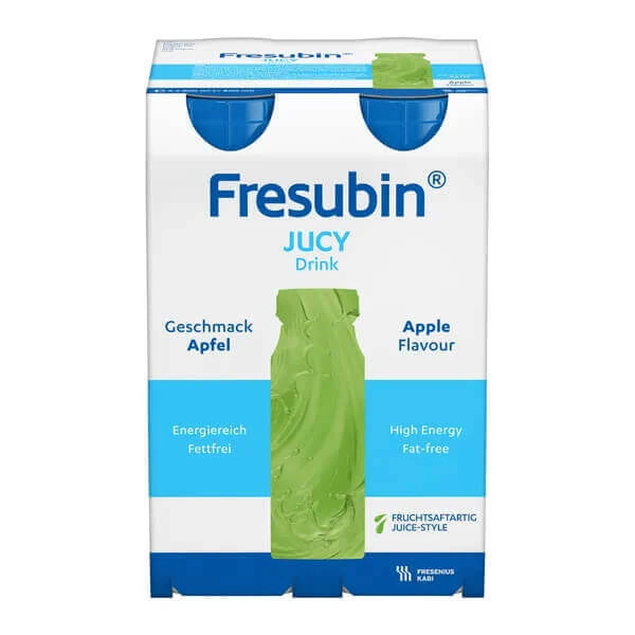 Энтеральное питание Fresubin Jucy Drink со вкусом яблока, 4 шт. х 200 мл: цены и характеристики