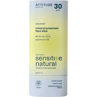 Attitude 100% минеральный протектор для лица и губ (SPF 30) для чувствительной и атопичной кожи 20 г