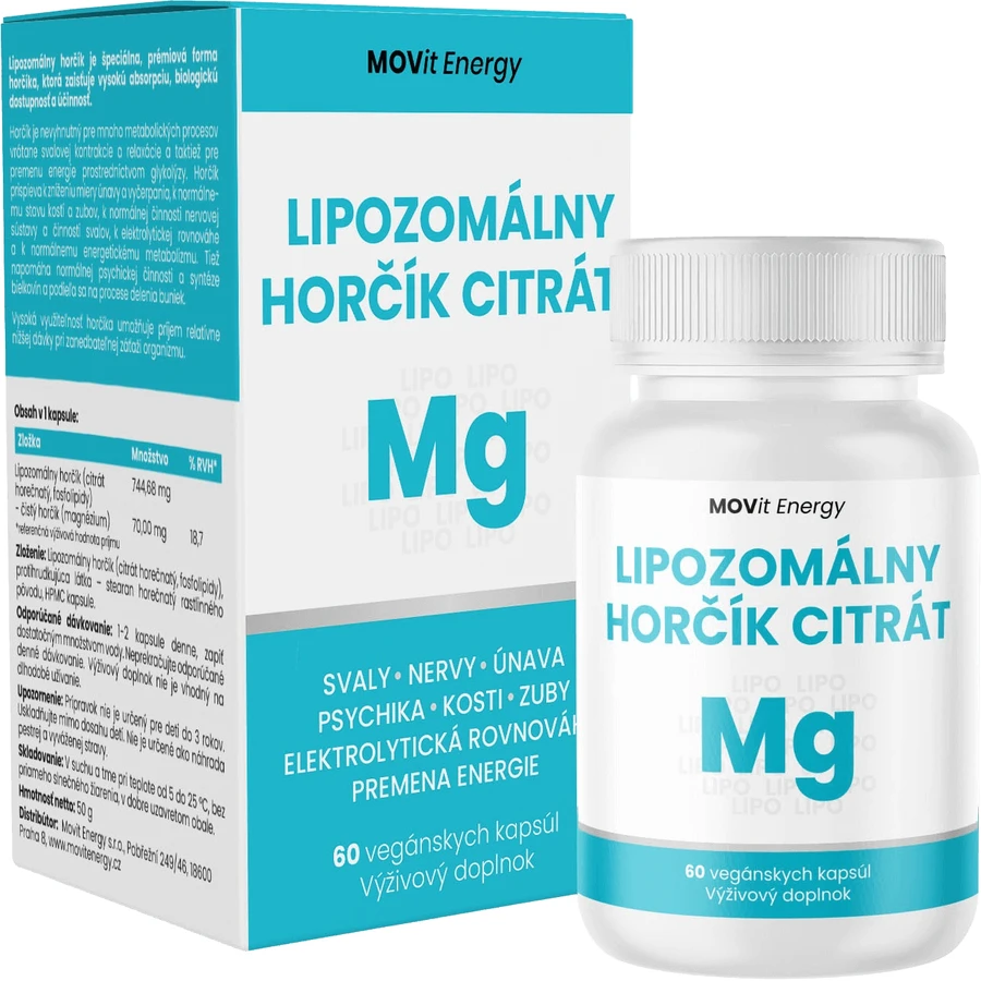 MOVit Energy Ліпосомальний цитрат магнію, 60 капсул: ціни та характеристики