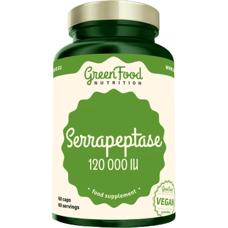 GreenFood Nutrition Серрапептаза 120000IU 60 капсул: цены и характеристики
