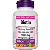 Webber Naturals Біотин 5000 мкг 60 капсул