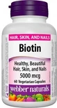 Webber Naturals Біотин 5000 мкг 60 капсул